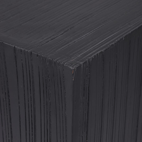 Sienna Set of 2 Nested Black Mango Wood Plinths by Libra, image 4