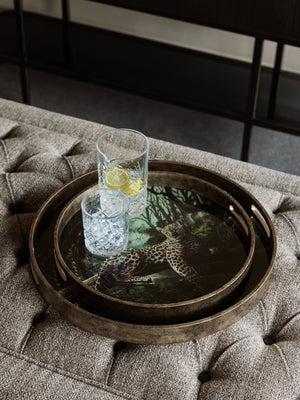 Lounging Leopard Set of Two Trays by Libra, image 6