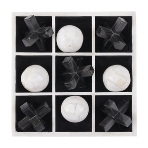 Farnham Off White and Black Bone and Horn Inlay Noughts and Crosses by Libra, image 2