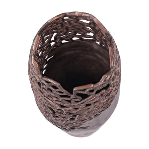 Apo Coral Raw Bronze Aluminium Large Vase by Libra, image 3