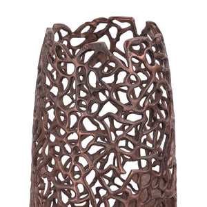 Apo Coral Raw Bronze Aluminium Large Vase by Libra, image 4
