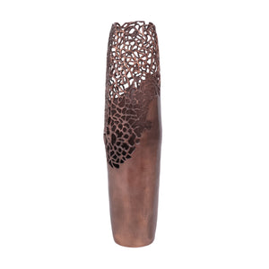 Apo Coral Raw Bronze Aluminium Small Vase by Libra, image 2
