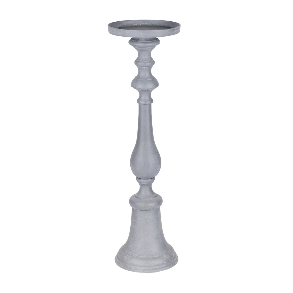 Van Dyk Grey Stonewash Pillar Holder Small by Libra