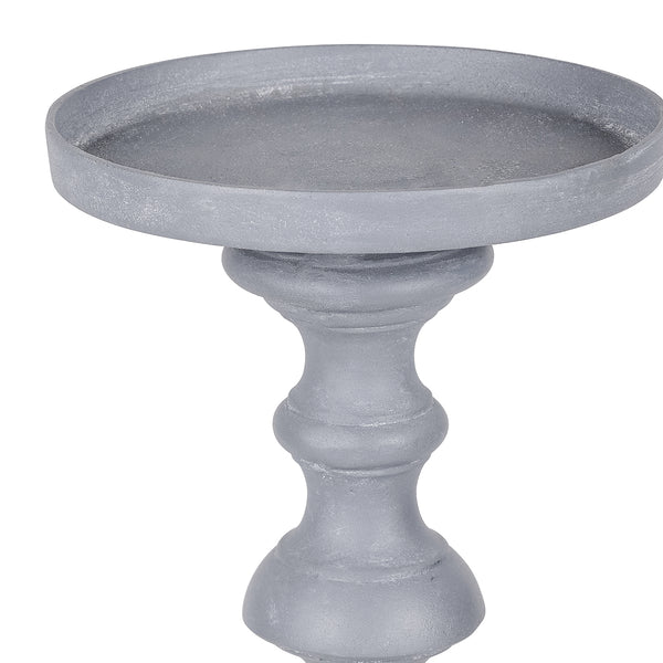 Van Dyk Grey Stonewash Pillar Holder Small by Libra, image 3