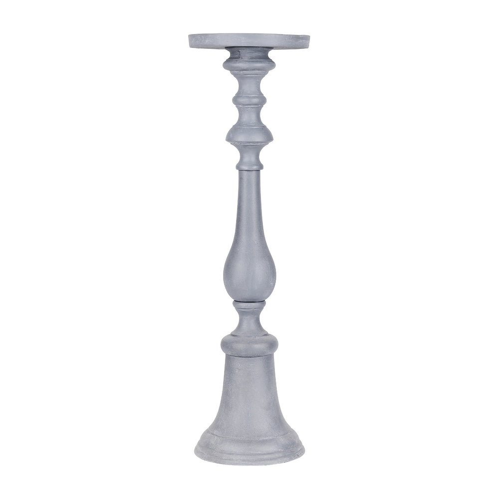 Van Dyk Grey Stonewash Pillar Holder Small by Libra
