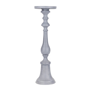 Van Dyk Grey Stonewash Pillar Holder Small by Libra