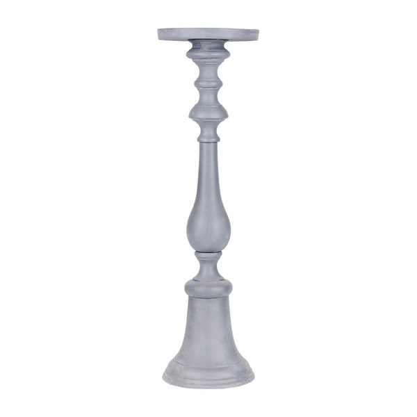 Van Dyk Grey Stonewash Pillar Holder Small by Libra