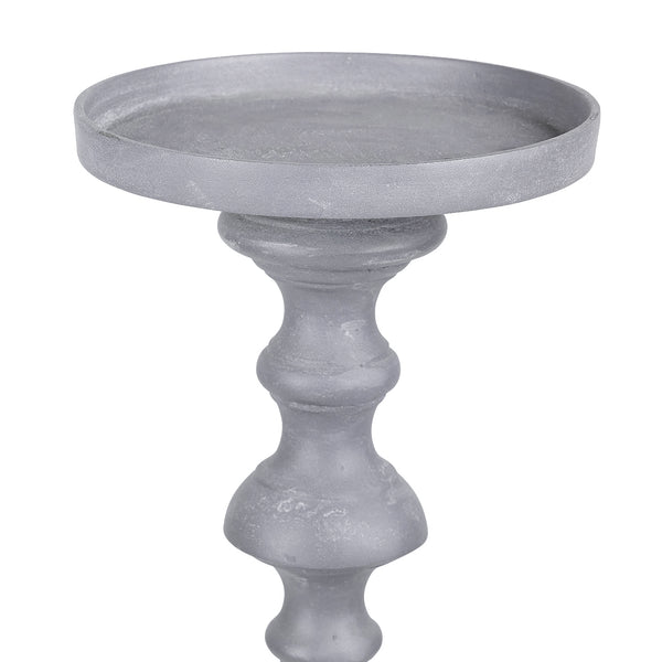 Van Dyk Grey Stonewash Pillar Holder Large by Libra, image 3