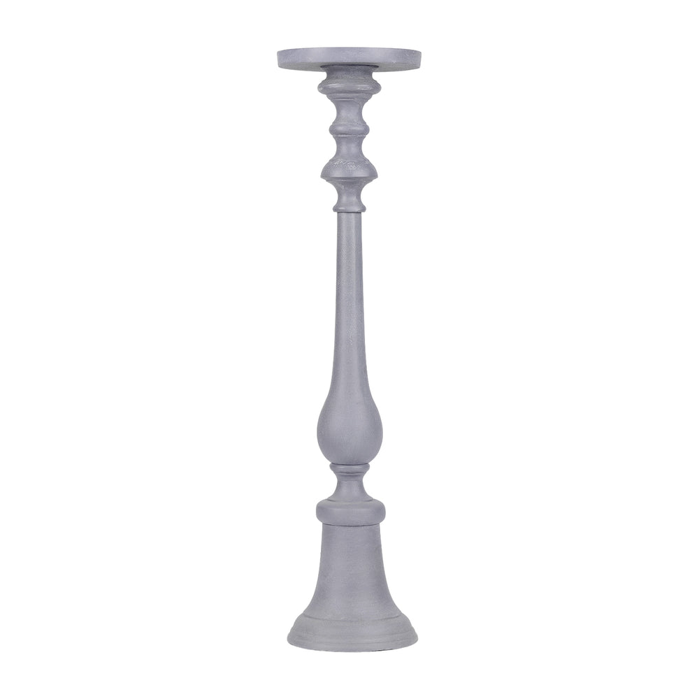 Van Dyk Grey Stonewash Pillar Holder Large by Libra