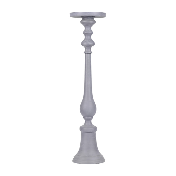 Van Dyk Grey Stonewash Pillar Holder Large by Libra