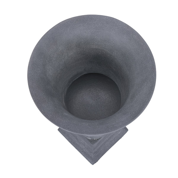 Van Dyk Tall Grey Stonewash Urn Medium by Libra, image 3