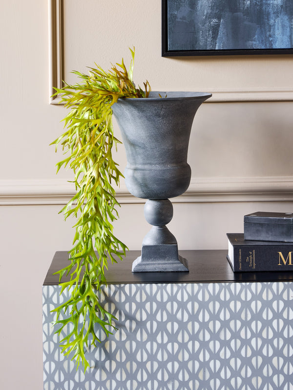 Van Dyk Tall Grey Stonewash Urn Medium by Libra, image 6