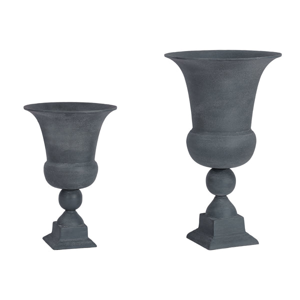 Van Dyk Tall Grey Stonewash Urn Large by Libra, image 8