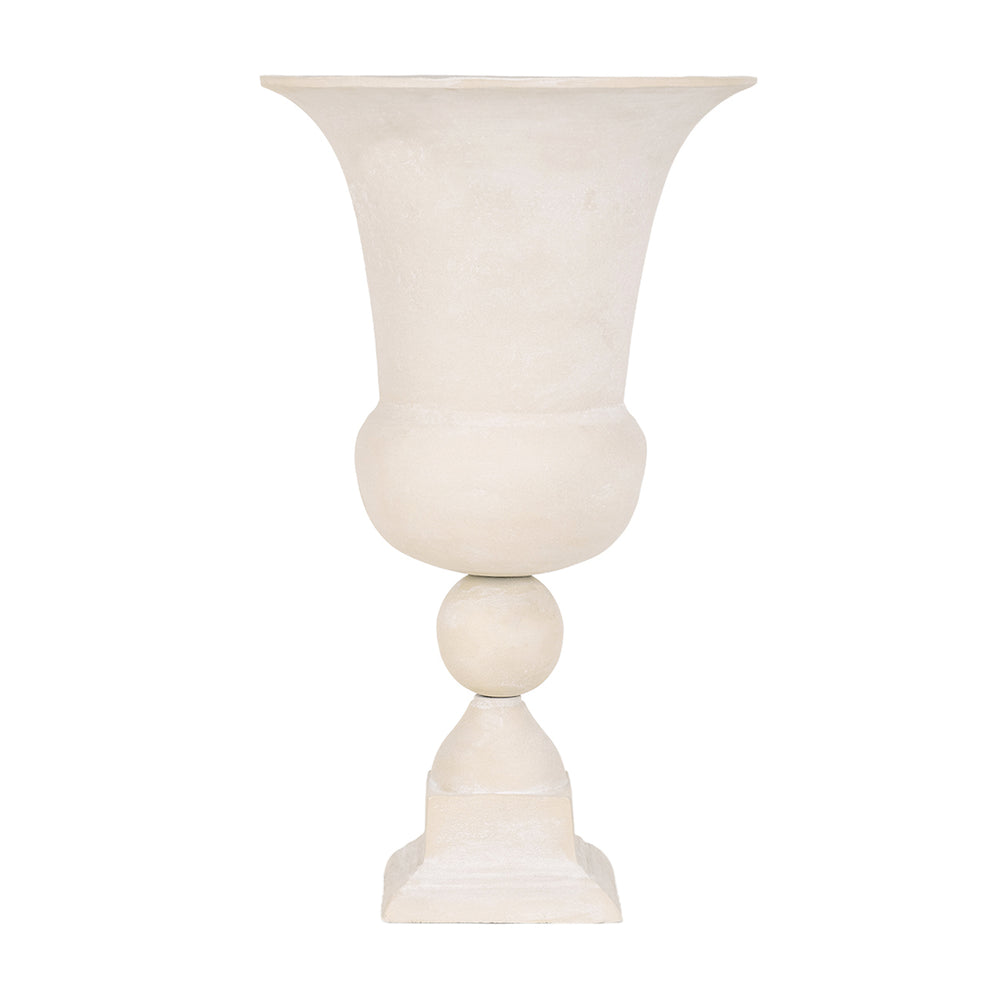Van Dyk Tall Putty Stonewash Urn Medium by Libra