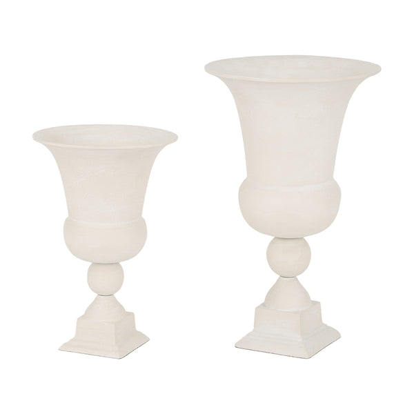Van Dyk Tall Putty Stonewash Urn Large by Libra, image 7
