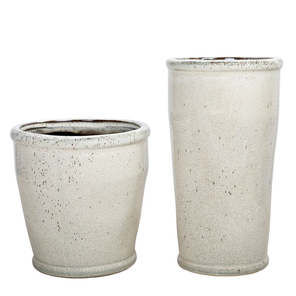 Malmo Glazed Tall Planter by Libra, image 6