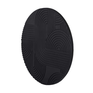 Black Geometric Echoes Wall Art 90x90cm by Libra, image 2