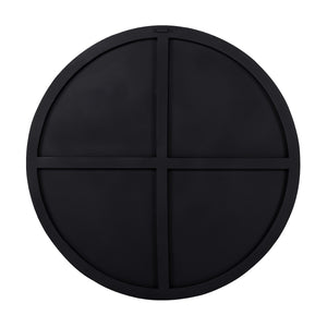 Black Geometric Echoes Wall Art 90x90cm by Libra, image 3