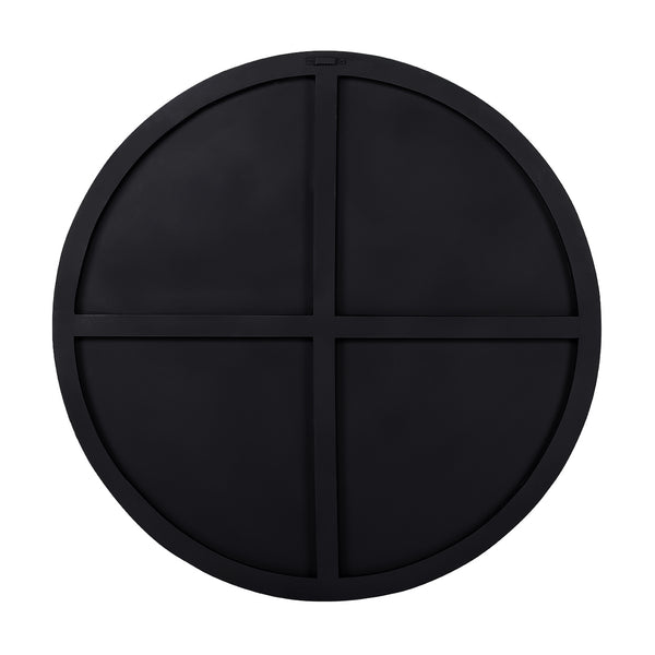Black Geometric Echoes Wall Art 90x90cm by Libra, image 3