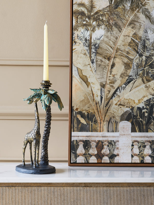 Palm Candle Stick with Giraffe by Libra, image 6