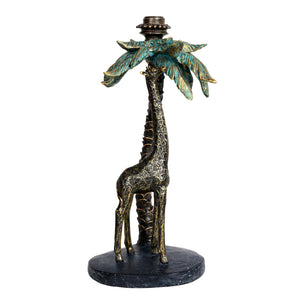 Palm Candle Stick with Giraffe by Libra