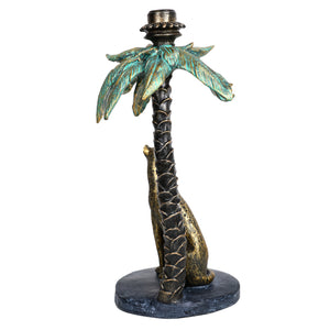 Palm Candle Stick with Leopard by Libra, image 3
