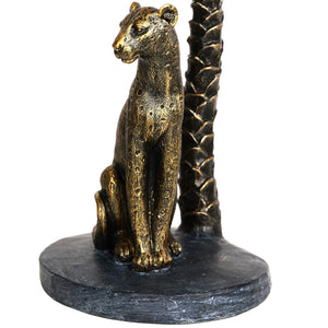 Palm Candle Stick with Leopard by Libra, image 5