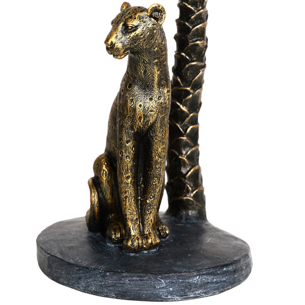 Palm Candle Stick with Leopard by Libra, image 5