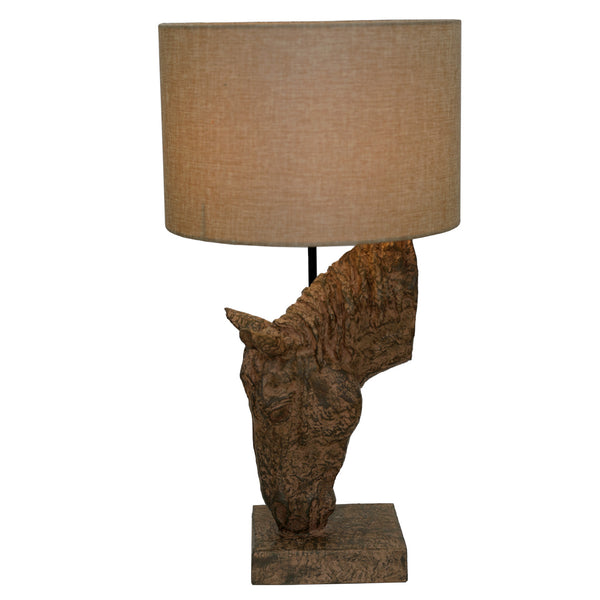 Delia Horse Table Lamp with Shade by Libra, image 2