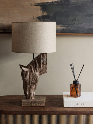 Delia Horse Table Lamp with Shade by Libra, image 6