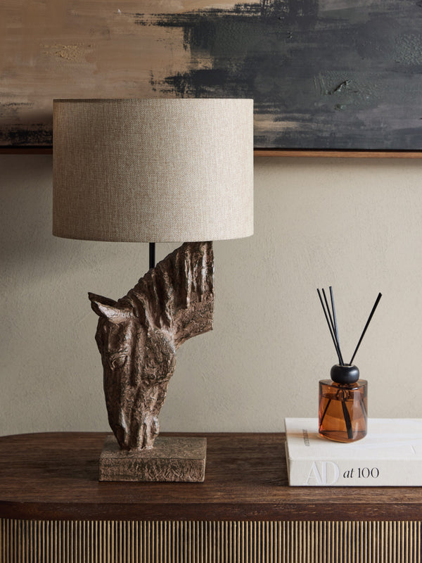 Delia Horse Table Lamp with Shade by Libra, image 6
