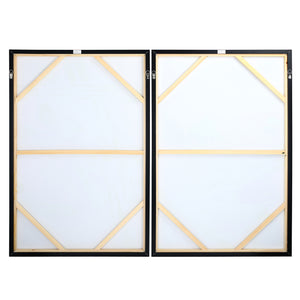 Impasto Brushstrokes Taupe Set of 2 Framed Canvas Wall Art 160x120cm by Libra, image 2