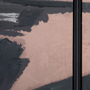 Impasto Brushstrokes Taupe Set of 2 Framed Canvas Wall Art 160x120cm by Libra, image 3