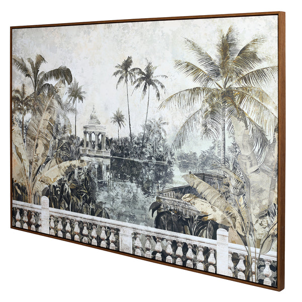 Vintage Lake Framed Canvas Wall Art 100x140cm by Libra, image 2