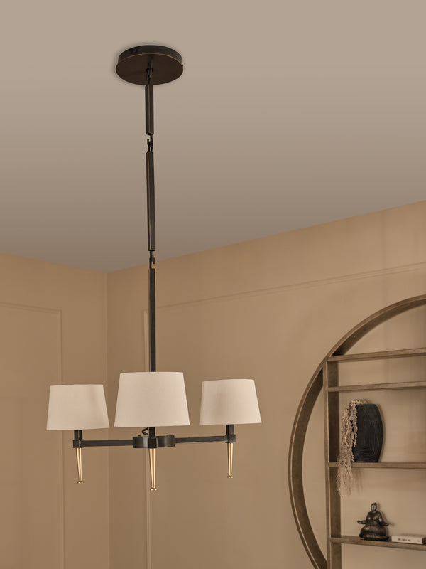 Stella 3 Light Pendant with Shades by Libra, image 6