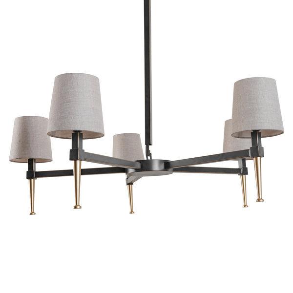 Stella 5 Light Pendant with Shades by Libra, image 2