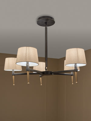 Stella 5 Light Pendant with Shades by Libra, image 6