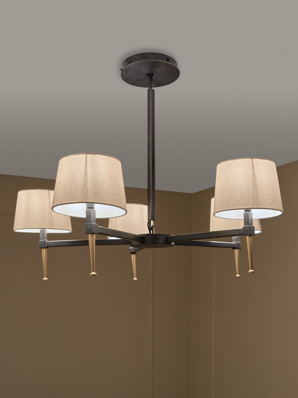 Stella 5 Light Pendant with Shades by Libra, image 6