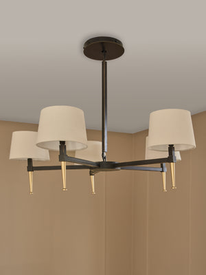 Stella 5 Light Pendant with Shades by Libra, image 7
