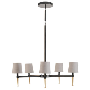 Stella 5 Light Pendant with Shades by Libra