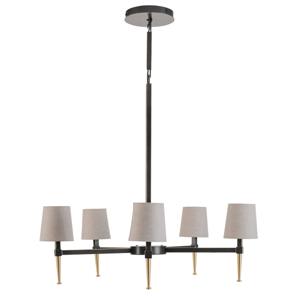 Stella 5 Light Pendant with Shades by Libra