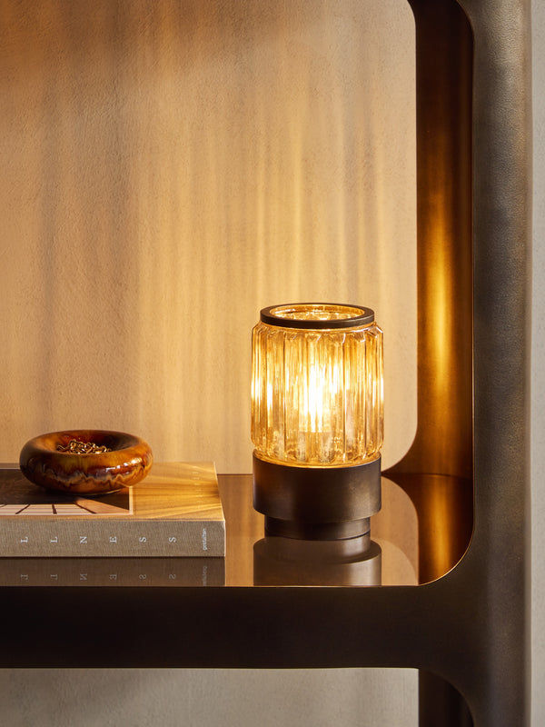 Eleanor Glass Table Uplighter Small by Libra, image 5