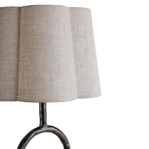 Rutland Table Lamp with Plain Linen Shade by Libra, image 3