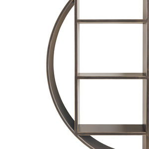 Belvedere Black Shelving Mirror Small by Libra, image 3