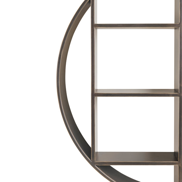 Belvedere Black Shelving Mirror Small by Libra, image 3