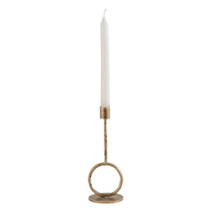 Ronde Antique Gold Candle Holder Large by Libra, image 3