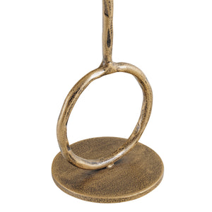 Ronde Antique Gold Candle Holder Large by Libra, image 4