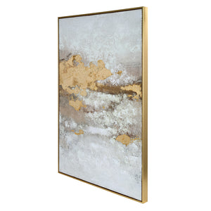 Golden Dusk Heavy Textured Framed Canvas Wall Art 80x120cm by Libra, image 2