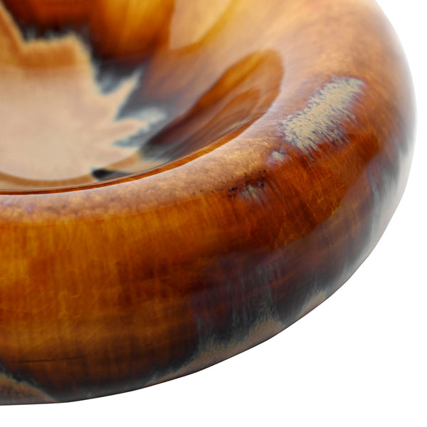 Medway Ochre Reactive Glaze Stoneware Bowl by Libra, image 3