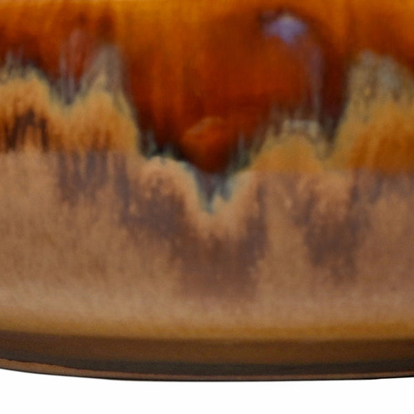 Medway Ochre Reactive Glaze Stoneware Bowl by Libra, image 4